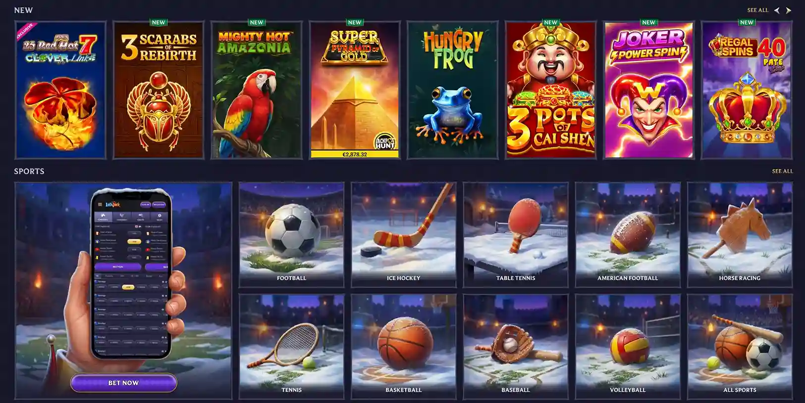 Lolajack casino review section 3